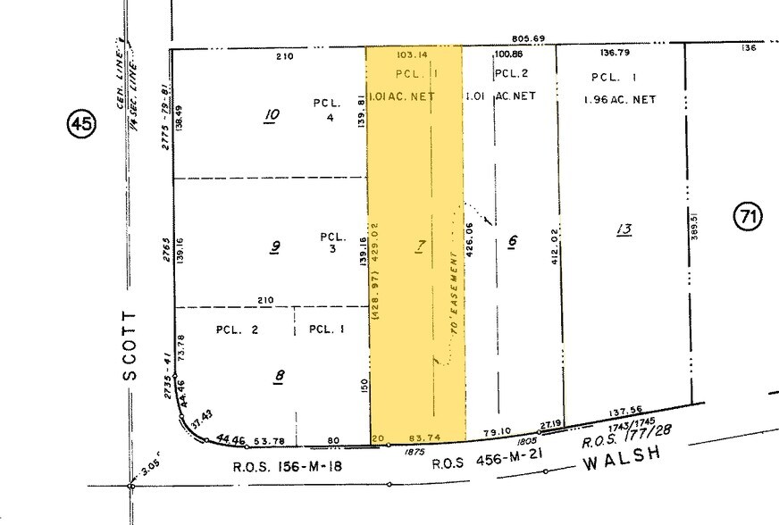 1805-1839 Walsh Ave, Santa Clara, CA à louer - Plan cadastral – Image 2 sur 3