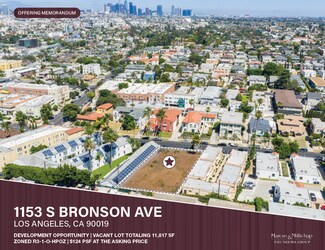 Plus de détails pour 1153 S Bronson Ave, Los Angeles, CA - Terrain à vendre