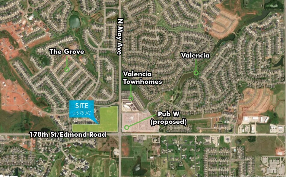 NWC Of 178th & May Ave, Edmond, OK à vendre - Photo de l’immeuble – Image 2 sur 5