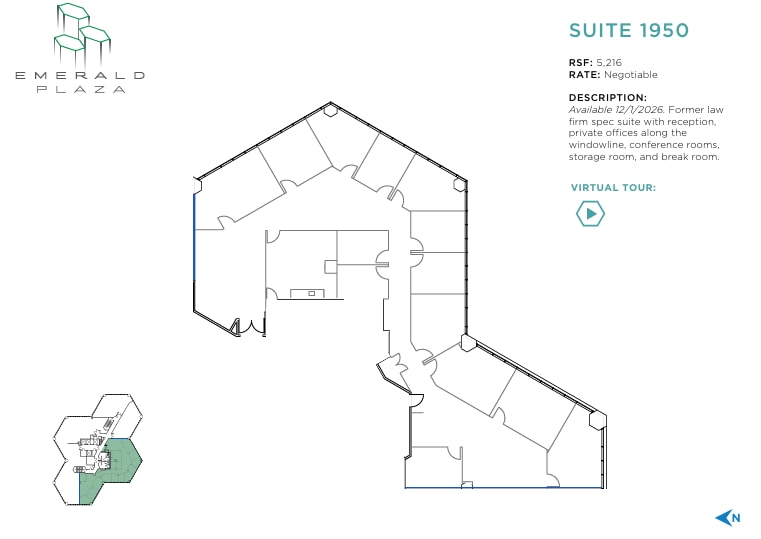 402 W Broadway, San Diego, CA à louer Plan d’étage– Image 1 sur 1