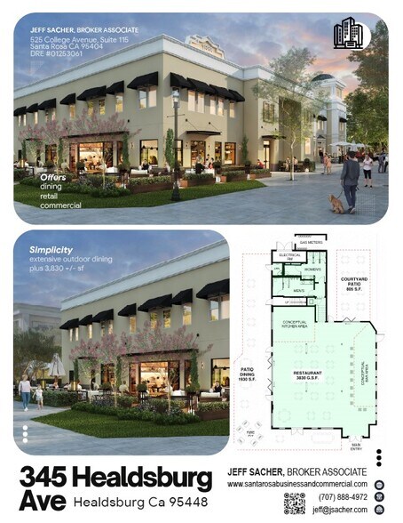 331-349 Healdsburg Ave, Healdsburg, CA à louer - Photo de l’immeuble – Image 2 sur 4