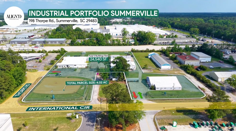 5 Warehouse Portfolio | Summerville SC portefeuille de 5 biens à vendre sur LoopNet.fr - Photo principale – Image 1 sur 23