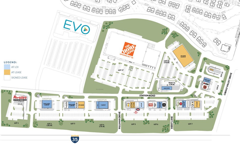 IH-35, Schertz, TX à louer - Plan de site – Image 2 sur 4