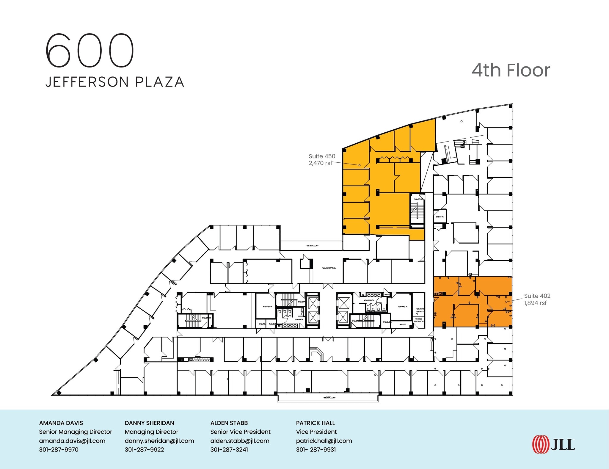 600 Jefferson Plz, Rockville, MD à louer Plan d’étage– Image 1 sur 1