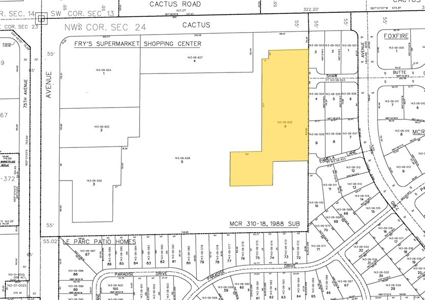 N 75th Ave, Peoria, AZ à louer - Plan cadastral – Image 2 sur 4