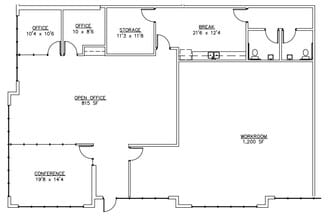1261 3rd Ave, Chula Vista, CA à louer Plan d’étage– Image 1 sur 1