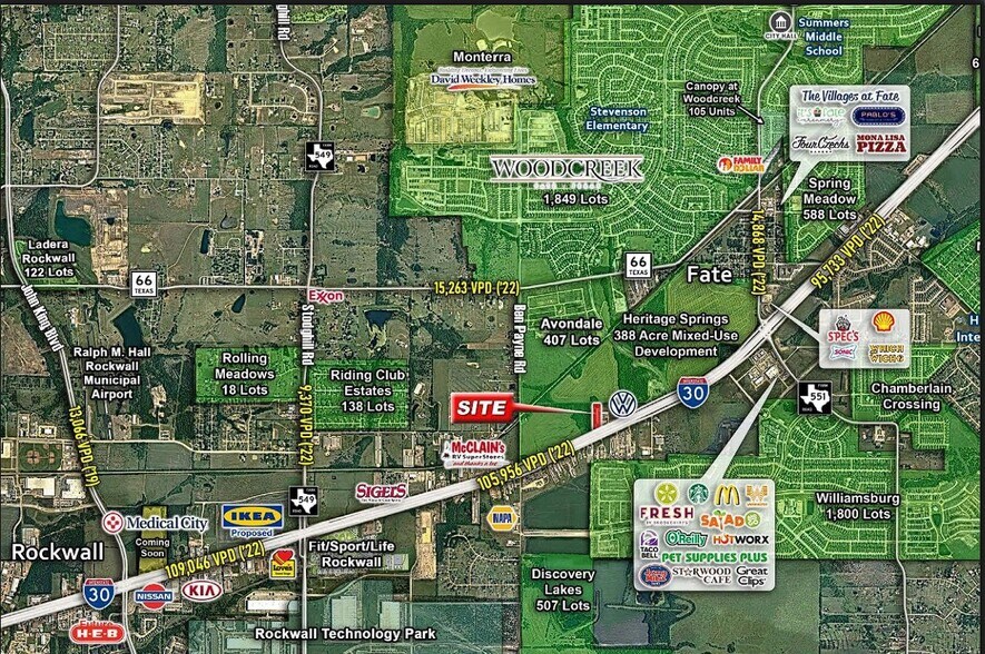 3023 E Interstate 30, Rockwall, TX à louer - Aérien – Image 3 sur 3
