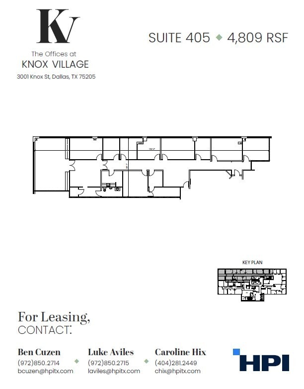3001-3003 Knox St, Dallas, TX à louer Plan d’étage– Image 1 sur 1