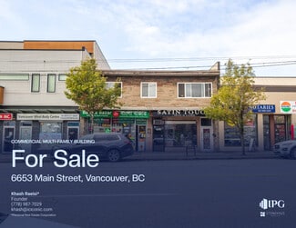 Plus de détails pour 6653 Main St, Vancouver, BC - Logement à vendre