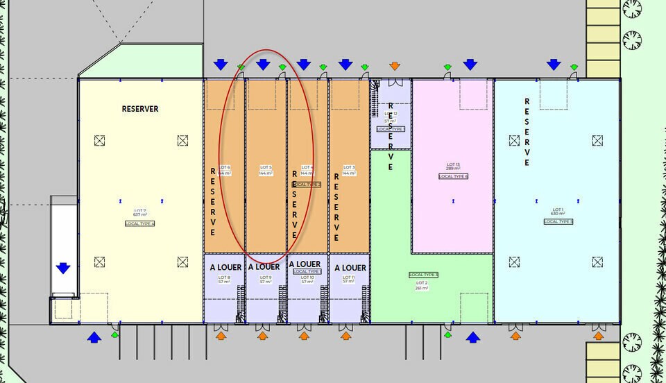 Local d'activités dans Saint-Laurent-des-Arbres à vendre - Plan d’étage – Image 2 sur 3