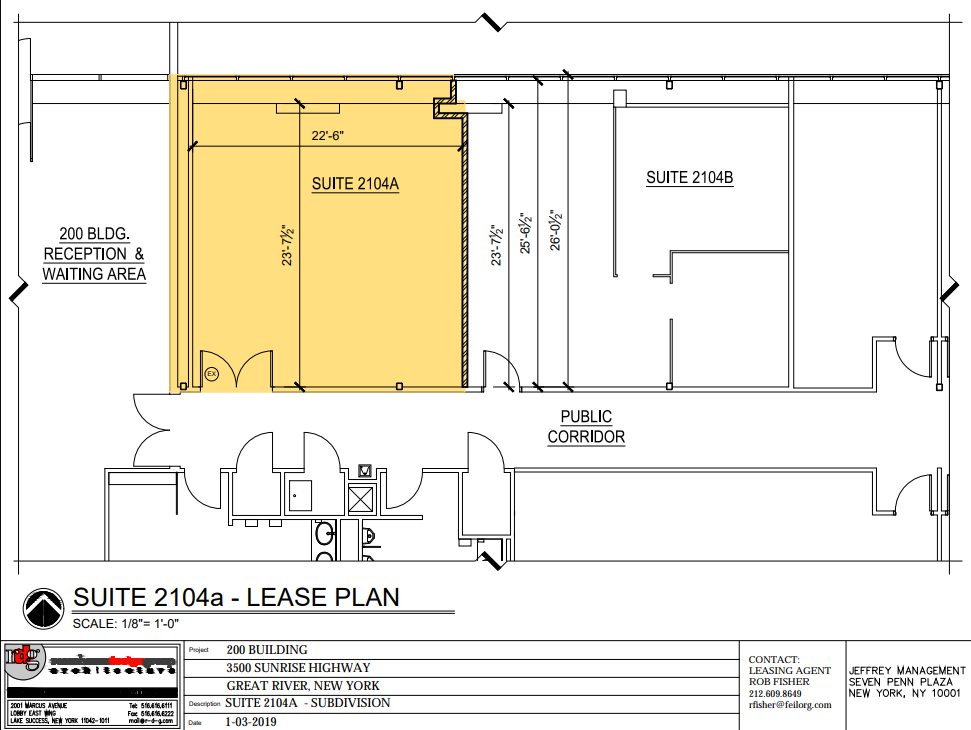3500 Sunrise Business, Great River, NY à louer Plan d’étage– Image 1 sur 1