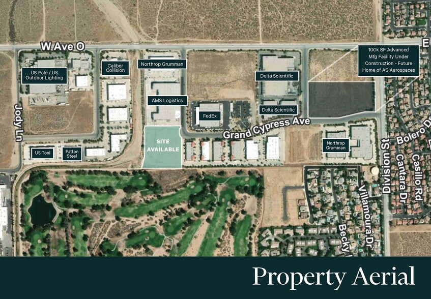 Legacy Ln & Grand Cypress Ave, Palmdale, CA à vendre - Aérien – Image 1 sur 2