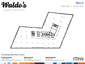 40 Boulevard NE, Atlanta, GA à louer Plan d’étage– Image 1 sur 1