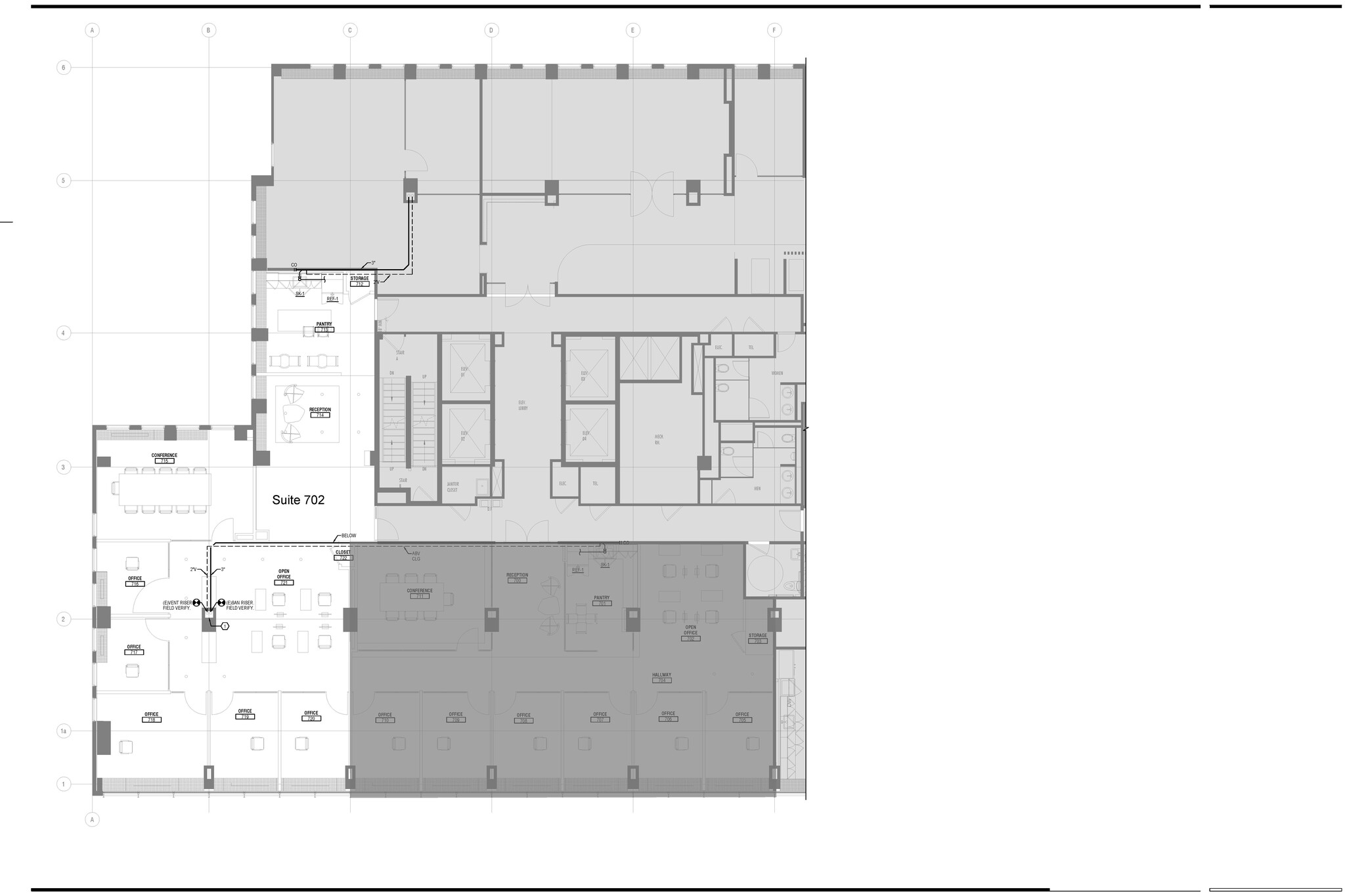 1660 L St NW, Washington, DC à louer Plan d’étage– Image 1 sur 2