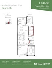 1091-1099 W Hawthorn Dr, Itasca, IL à louer Plan d’étage– Image 1 sur 1