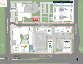 160-190 Independence Ln, Maitland, FL à louer Plan de site– Image 2 sur 2