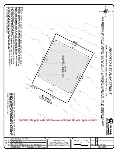 703 Long Shot, Horseshoe Bay, TX à vendre - Plan de site – Image 2 sur 4