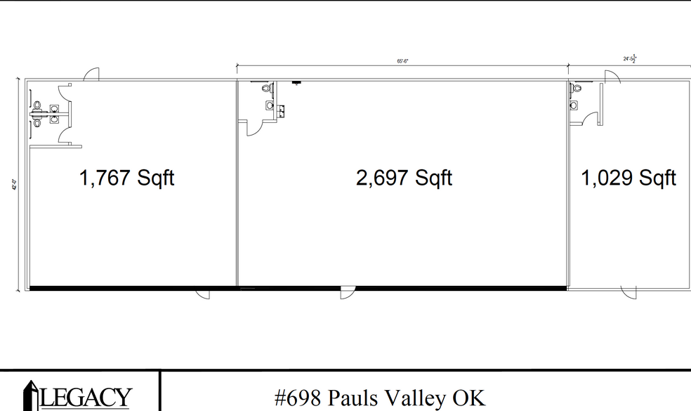 1402 W Grant Ave, Pauls Valley, OK à louer - Plan d’étage – Image 3 sur 3