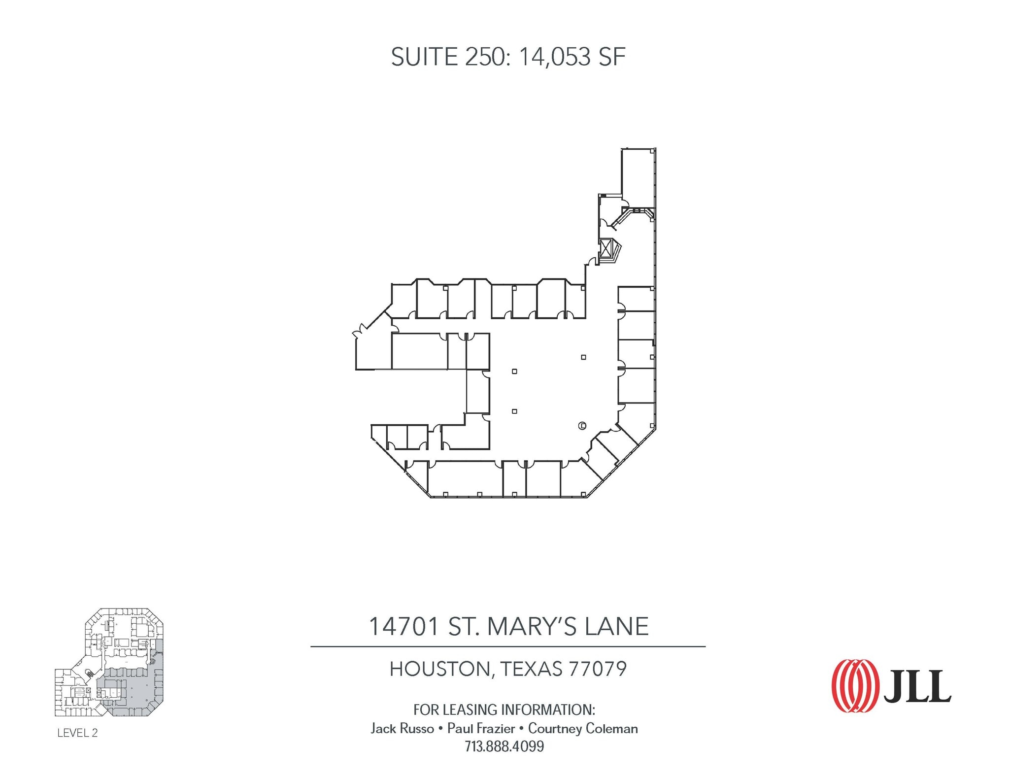 14701 St. Marys Ln, Houston, TX à louer Plan d’étage– Image 1 sur 1