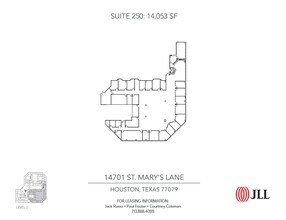 14701 St. Marys Ln, Houston, TX à louer Plan d’étage– Image 1 sur 1