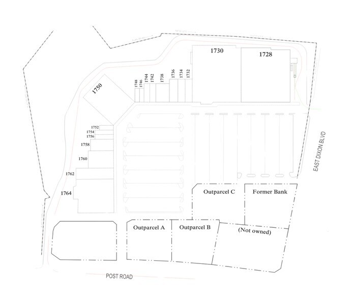 1730 E Dixon Blvd, Shelby, NC à louer - Plan de site – Image 1 sur 17