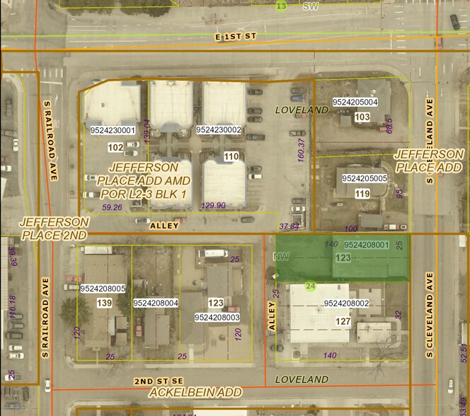 123 S Cleveland Ave, Loveland, CO à vendre - Aérien – Image 2 sur 14