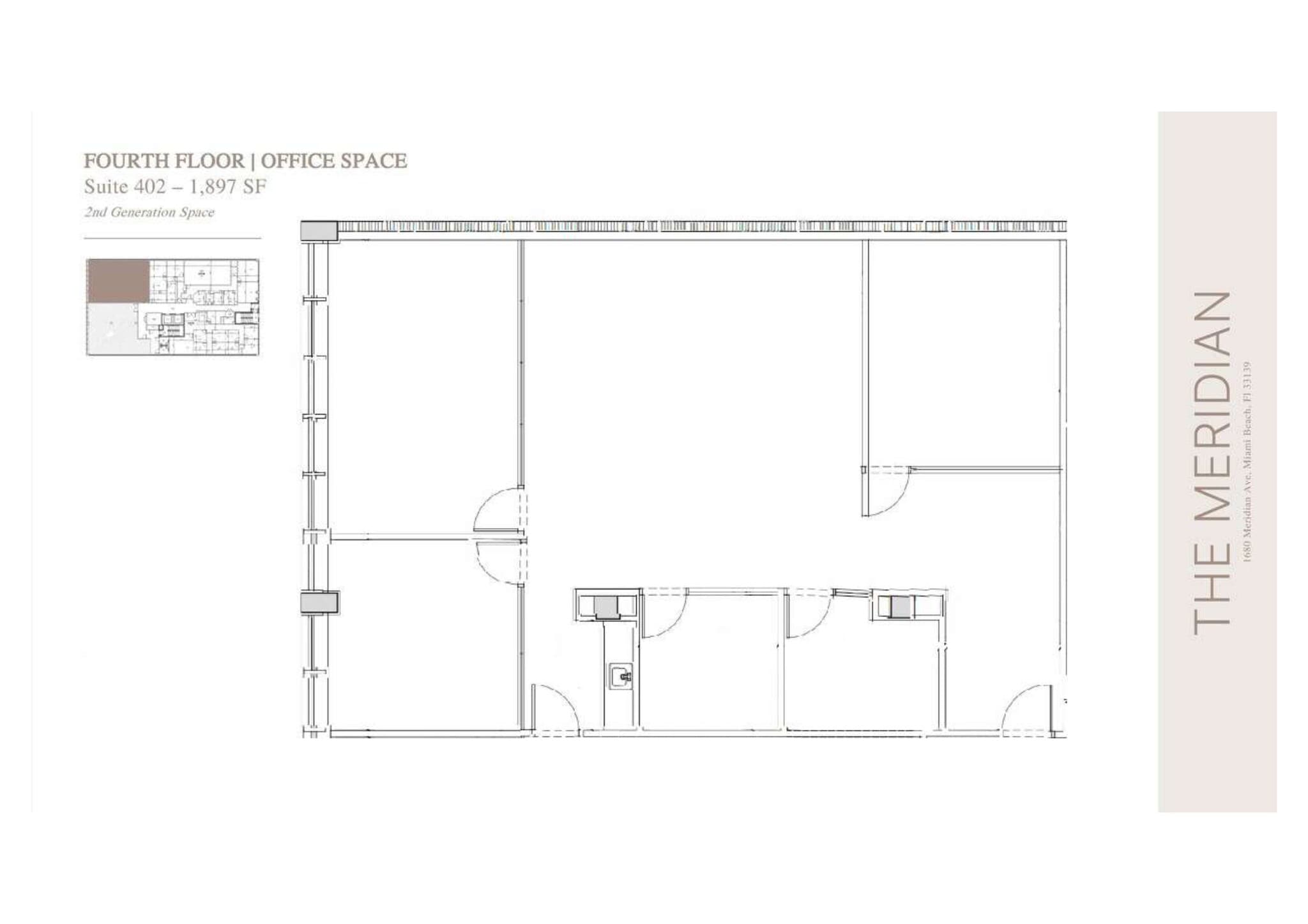 1680 Meridian Ave, Miami Beach, FL à louer Plan de site– Image 1 sur 1