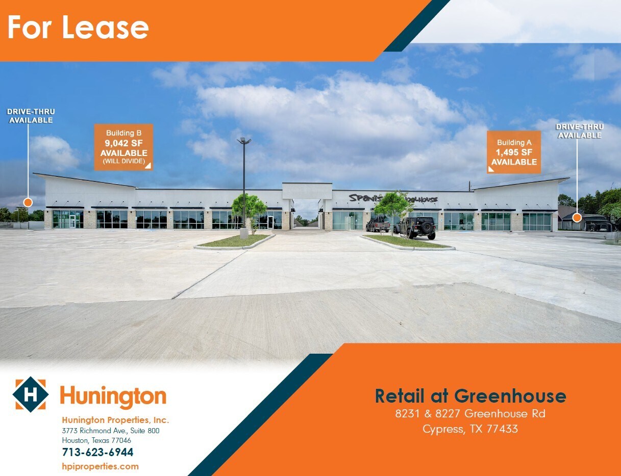 8227 Greenhouse Rd, Cypress, TX à louer Photo de l’immeuble– Image 1 sur 2