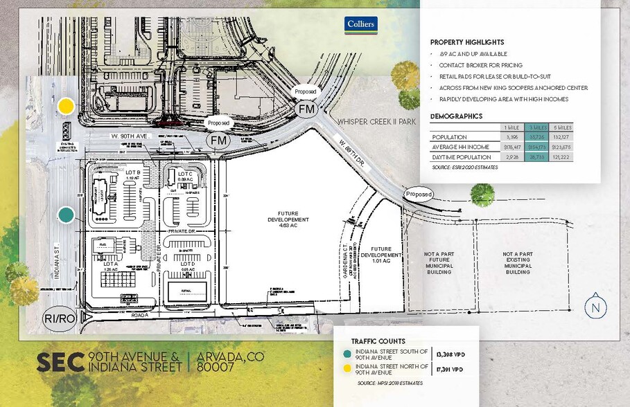 SEC 90th Ave. & Indiana St., Arvada, CO à louer - Plan de site – Image 2 sur 2