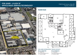 11065 Knott Ave, Cypress, CA à louer Plan d’étage– Image 1 sur 2