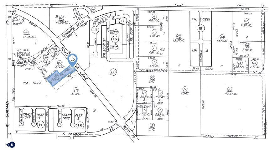 935 S China Lake Blvd, Ridgecrest, CA à vendre - Plan cadastral – Image 2 sur 2