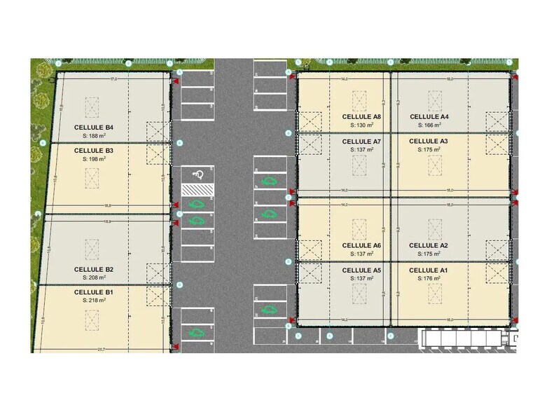 Local d'activités dans Beychac-et-Caillau à vendre - Plan d’étage – Image 3 sur 3