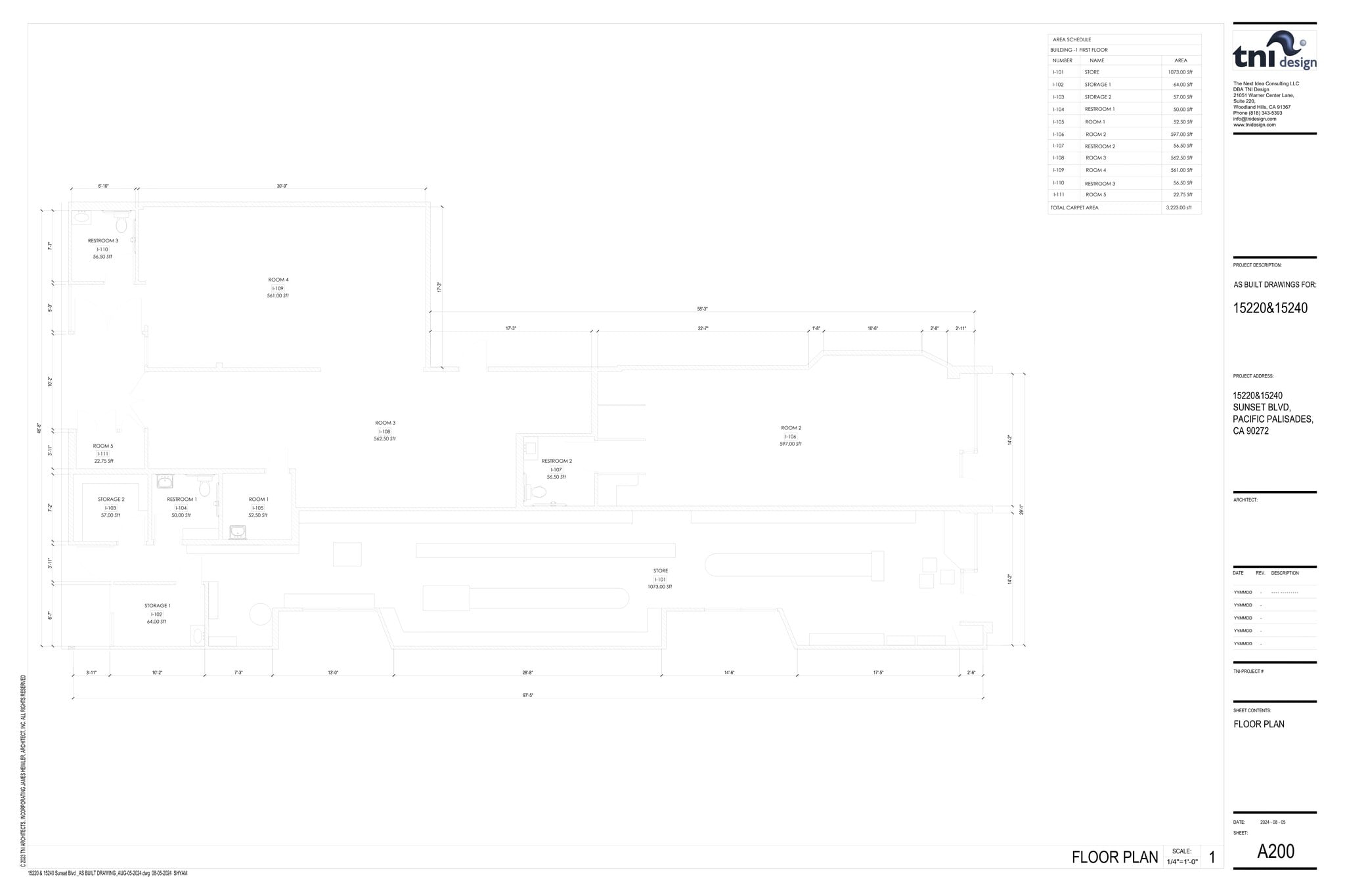 15231-15235 La Cruz Dr, Pacific Palisades, CA à louer Plan de site– Image 1 sur 7