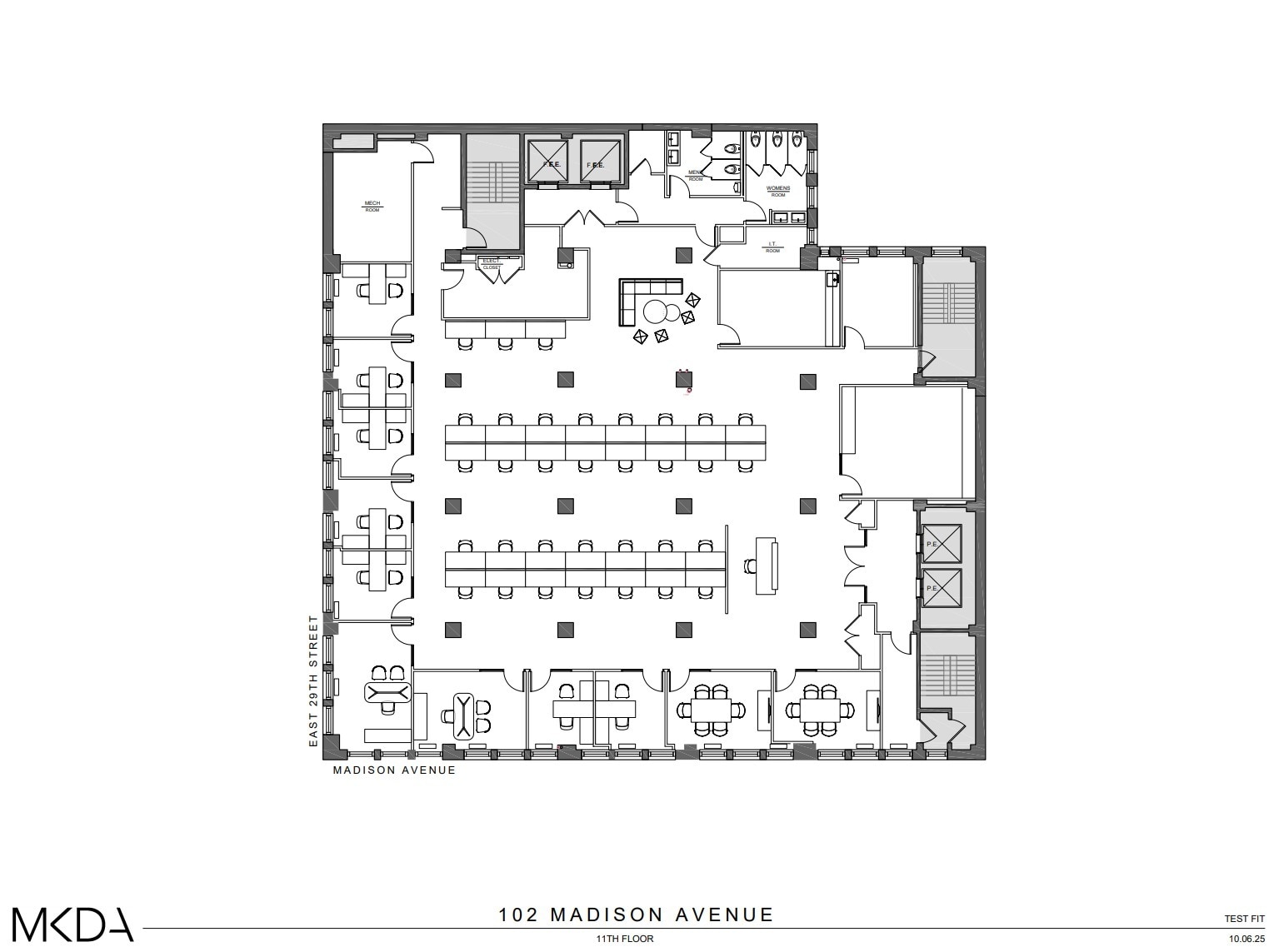 102 Madison Ave, New York, NY à louer Plan d’étage– Image 1 sur 1