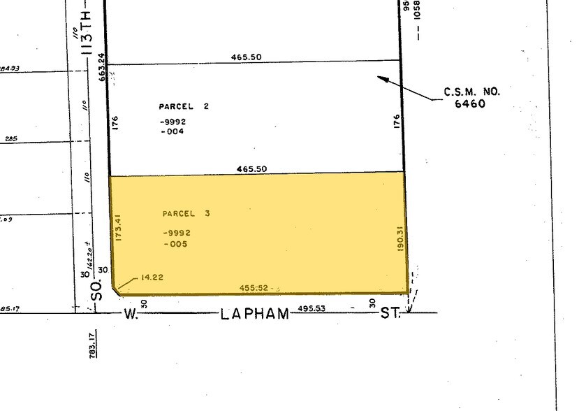 11214-11250 W Lapham St, West Allis, WI à louer - Plan cadastral – Image 3 sur 8