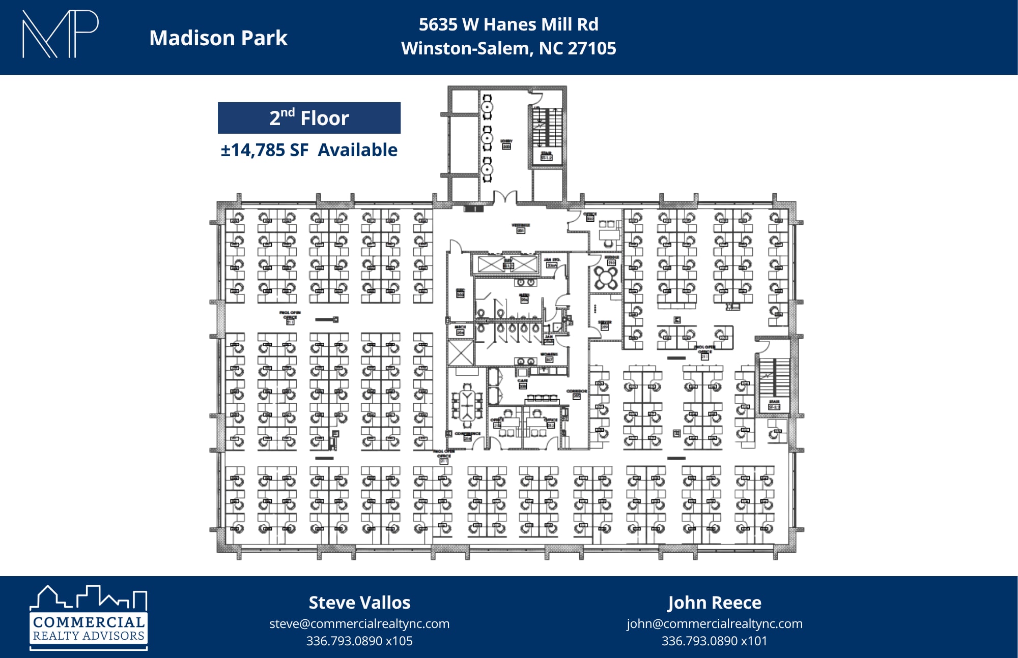 5620 University Pky, Winston-Salem, NC à louer Plan d’étage– Image 1 sur 1