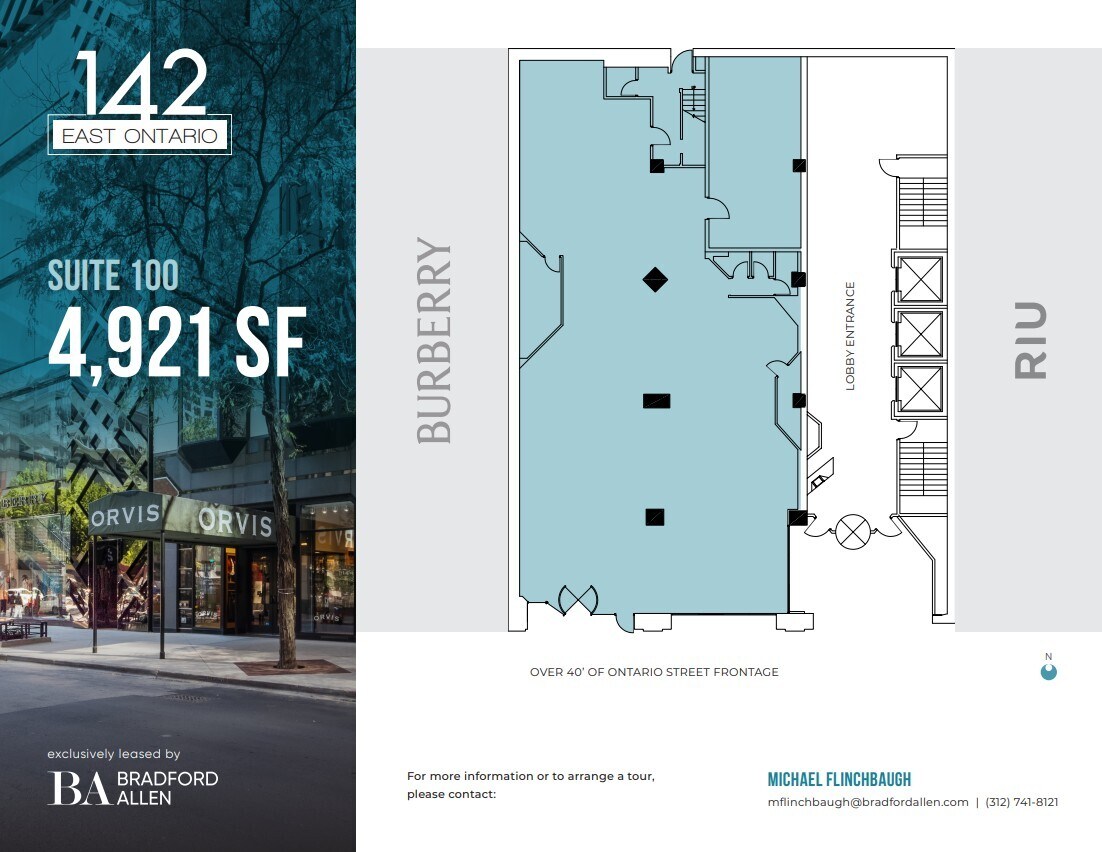 142 E Ontario St, Chicago, IL à louer Plan d’étage– Image 1 sur 2
