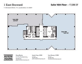 1 E Broward Blvd, Fort Lauderdale, FL à louer Plan d’étage– Image 1 sur 1