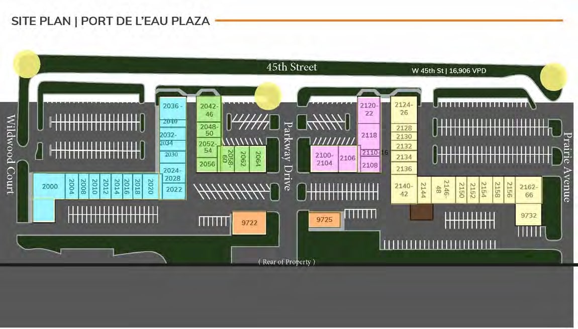 2000-2166 45th St, Highland, IN à louer Plan de site– Image 1 sur 1