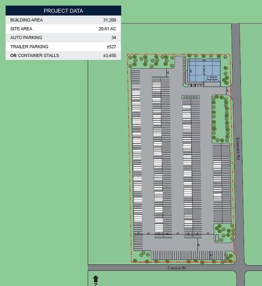 NWC Emerald Rd and Cassia St, Adelanto, CA à vendre - Plan de site – Image 3 sur 4