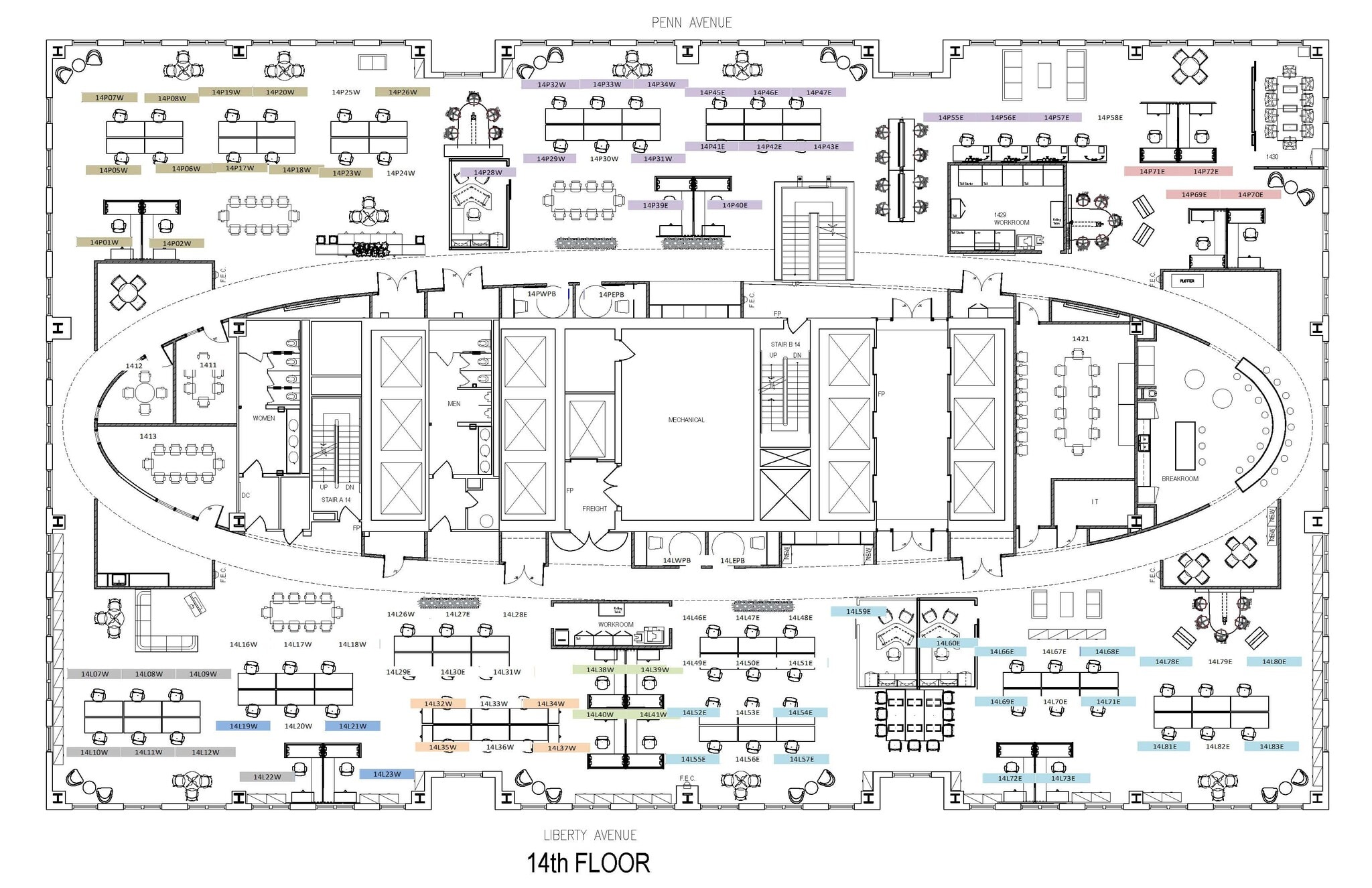 625 Liberty Ave, Pittsburgh, PA à louer Plan d’étage– Image 1 sur 1
