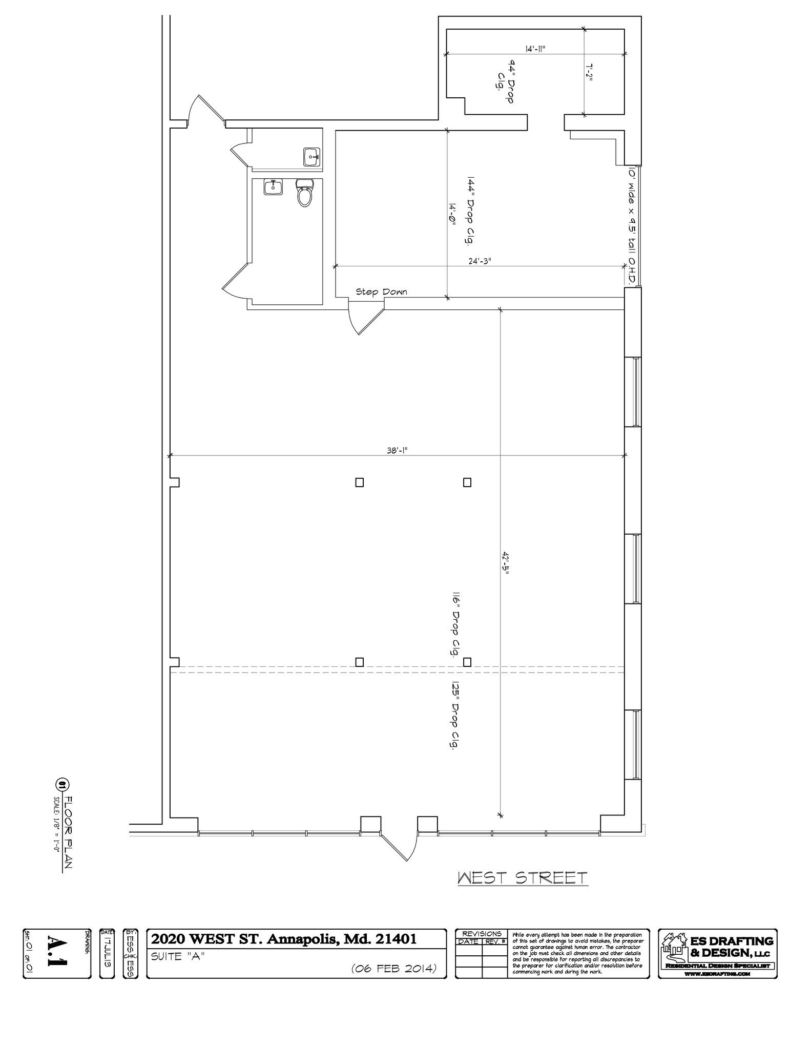 2020 West St, Annapolis, MD à louer Plan de site– Image 1 sur 2