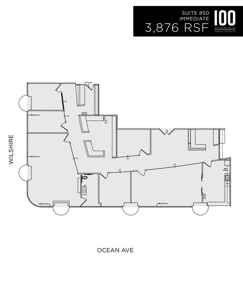 100 Wilshire Blvd, Santa Monica, CA à louer Plan d’étage– Image 1 sur 1