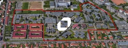 Avenue Du Docteur Georges Lévy, Vénissieux, RHO - Vue aérienne  vue de carte