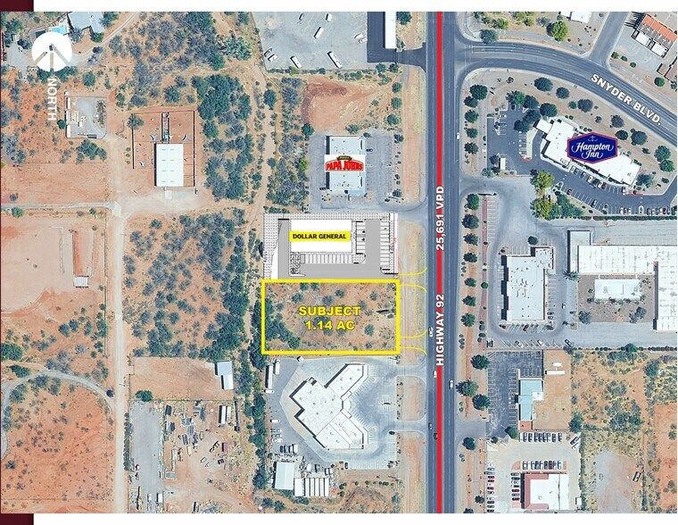 2 AC Hwy 92 Snyder, Sierra Vista, AZ à louer - Aérien – Image 2 sur 3