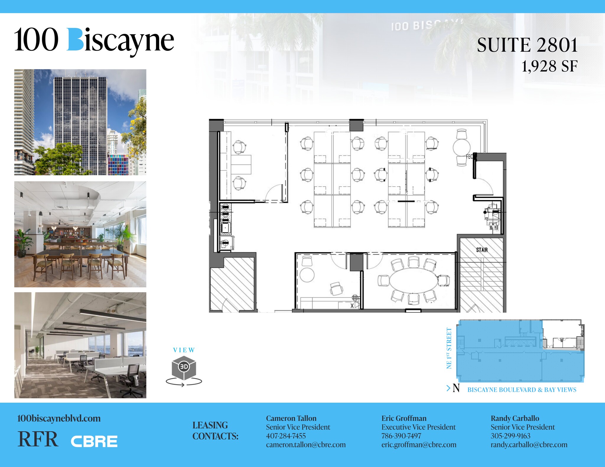 100 N Biscayne Blvd, Miami, FL à louer Plan de site– Image 1 sur 5