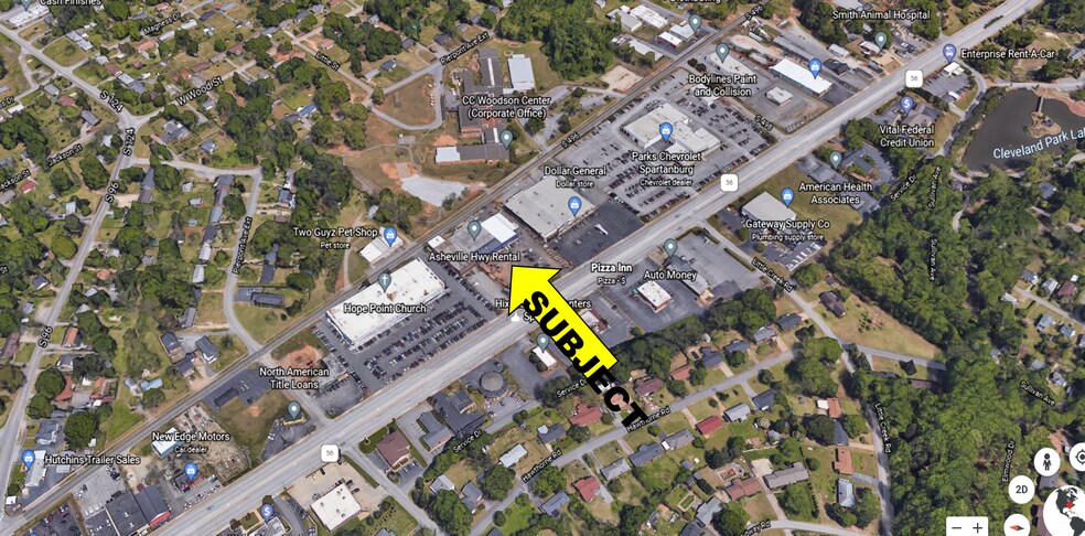 1095 Asheville Hwy, Spartanburg, SC à louer - Photo de l’immeuble – Image 3 sur 3