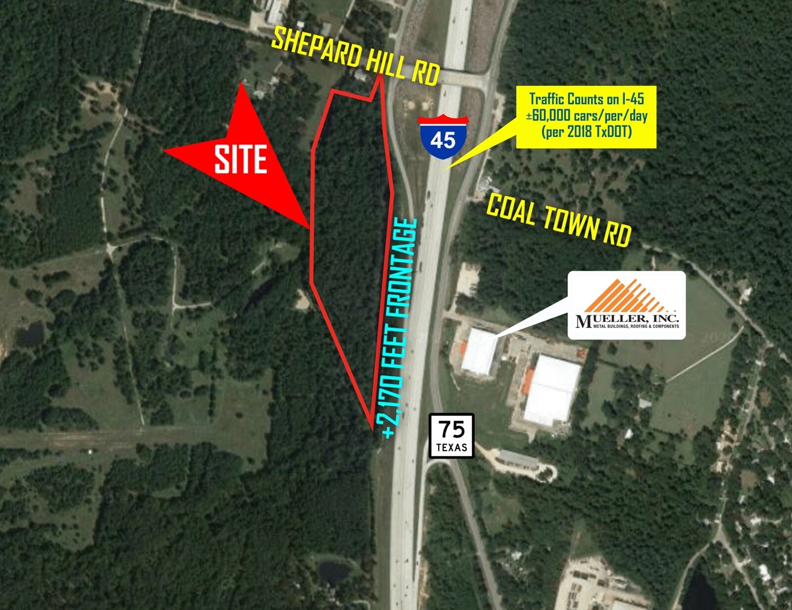 SWC I-45 & Shepard Hill Rd, Willis, TX à vendre Photo principale– Image 1 sur 3