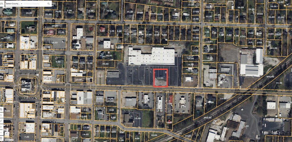 411 Main Street, Brownsville, TN à louer - Aérien – Image 3 sur 6