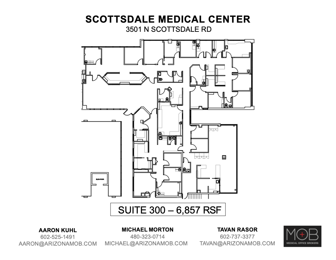 3501 N Scottsdale Rd, Scottsdale, AZ à louer Plan d’étage– Image 1 sur 1